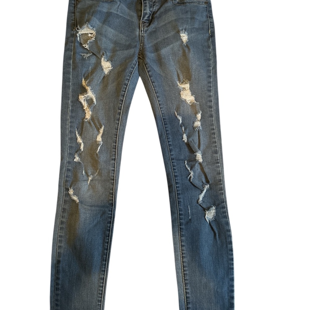 Judy Blue Skinny Distressed Blue Jeans